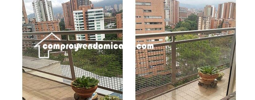 Apartamento en El Poblado Medellín balcón