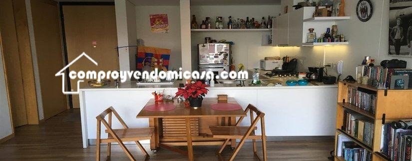 Apartaestudio en arriendo Santa Paula-sala comedor