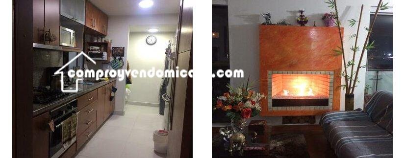Apartamento en Venta Colina Campestre en Club House - -cocina y chimenea2